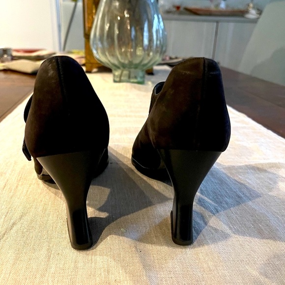 Vintage Karl Lagerfeld 1980 Mary Jane spool heel - Picture 3 of 9